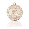 14kt solid gold St. Ignatius of Loyola medal pendant, 1 inch by 5/8 inch, handcrafted by Bliss Manufacturing
