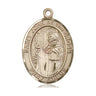 14kt Solid Gold St. John of the Cross Patron Saint Medal Pendant 1 x 3/4 inch by Bliss Manufacturing