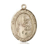 14kt Solid Gold San Juan de la Cruz patron saint medal pendant, 1 inch medium size, handcrafted USA by Bliss Manufacturing