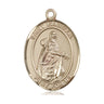 14kt Solid Gold St. Isabella of Portugal medium patron saint medal pendant handcrafted by Bliss Manufacturing