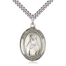 Sterling Silver St. Hildegard Von Bingen Catholic Patron Saint Medal Necklace 1 inch 24 inch Chain Bliss USA