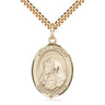 Gold Filled St. Bruno Catholic Patron Saint Medal Necklace 1 x 3/4 inches with 24 inch chain by Bliss