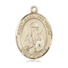 14kt Solid Gold St. Basil the Great Patron Saint Medal Pendant 1 x 3/4 inch Handcrafted by Bliss