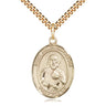 14kt Gold Filled St. James the Lesser patron saint medal necklace with 24 inch chain handmade by Bliss