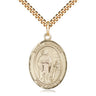 14kt Gold Filled St. Susanna patron saint medal necklace with 24 inch chain by Bliss Manufacturing USA