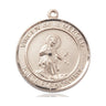 14kt Solid Gold Virgen de la Merce Medal Pendant 1 x 5/8 by Bliss Manufacturing