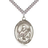 Sterling Silver St. Meinrad of Einsideln Catholic patron saint medal necklace 1 inch by Bliss
