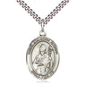 Sterling Silver St. Malachy O'More Catholic patron saint medal necklace 1 inch by Bliss