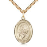 14kt Gold Filled St. Gianna Beretta Molla Patron Saint Medal Necklace 1 x 3/4 inch with 24 inch Chain by Bliss
