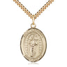 14kt Gold Filled St. Matthias the Apostle Catholic patron saint medal necklace with 24 inch chain by Bliss Manufacturing