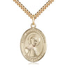 14kt Gold Filled St. Edmund Campion Patron Saint Medal Necklace 1 inch by 3/4 inch on 24 inch Chain by Bliss