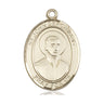 14kt Solid Gold St. John Berchmans Medal Pendant 1 inch by 3/4 inch handcrafted by Bliss USA