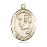 14kt Solid Gold St. Regis patron saint medal pendant 1 x 3/4 inches handcrafted by Bliss USA