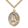 14kt gold filled St. Pauline Visintainer patron saint medal necklace with 24 inch chain by Bliss