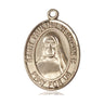 14kt Solid Gold St. Pauline Visintainer Patron Saint Medal Pendant 1 x 3/4 inch by Bliss Manufacturing