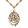 14kt Gold Filled St. Peter Chanel patron saint medal necklace with 24 inch curb chain by Bliss Manufacturing