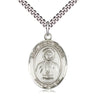 Sterling Silver St. Peter Chanel Patron Saint Medal Necklace with 24 inch Chain by Bliss Manufacturing