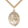 14kt Gold Filled Blessed Jeanne Jugan patron saint medal necklace with 24 inch chain by Bliss Manufacturing
