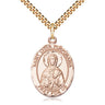 14kt gold filled St. Lydia Purpuraria patron saint medal necklace with 24 inch chain by Bliss