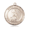 14kt Solid Gold Our Lady Rosa Mystica Medal Pendant 1 inch x 5/8 inch handcrafted by Bliss
