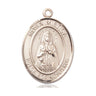 14kt Solid Gold Our Lady Rosa Mystica Medal Pendant 1 inch x 3/4 inch handcrafted by Bliss