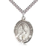 Sterling Silver St. Anthony Mary Claret Catholic patron saint medal necklace 1 inch by three quarter inch with 24 inch chain by Bliss Manufacturing