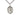 Sterling Silver St. Lucy Patron Saint Medal Necklace 1 inch by 3/4 inch with 24 inch chain by Bliss