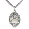 Sterling Silver Blessed Emilie Tavernier Gamelin medal necklace with 24 inch chain by Bliss Manufacturing