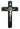 12" Black St. Benedict Crucifix Sick Call Set with Candles & Holy Water