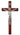 10 inch cherry wood traditional wall crucifix with resin corpus Catholic home decor gift box