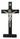 8" Black Wooden Standing Crucifix - A Striking Symbol of Faith