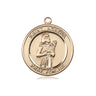 14kt Solid Gold St. Agatha Patron Saint Medal Pendant 3/4 x 5/8 Handcrafted by Bliss Manufacturing USA