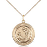 14kt Gold Filled St. Cecilia patron saint medal necklace with 18 inch chain by Bliss Manufacturing