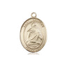 14kt Solid Gold St. Charles Borromeo Patron Saint Medal Pendant 3/4x1/2 handcrafted by Bliss