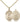 14kt Gold Filled St. Christopher Air Force medal necklace 3/4 x 1/2 inch with 18 inch chain by Bliss