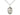 Sterling silver St. Dymphna medal necklace 3/4 x 1/2 inches with 18 inch chain by Bliss USA