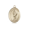 14kt Solid Gold St. Florian Medal Pendant 3/4 x 1/2 inch handcrafted by Bliss USA