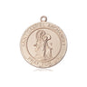 14kt Solid Gold St. Gabriel the Archangel Patron Saint Medal Pendant 3/4 x 5/8 by Bliss Manufacturing