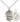 Sterling Silver St. George Paratrooper Medal Necklace 3/4 x 1/2 inch on 18 inch chain by Bliss Manufacturing