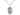 Sterling Silver St. George medium patron saint medal necklace with 18 inch chain by Bliss Manufacturing