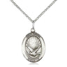 Sterling silver Holy Spirit dove Catholic pendant necklace 3/4 inch 18 inch curb chain Bliss USA