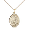 14kt gold filled St. James the Greater patron saint medal necklace 18 inch chain by Bliss