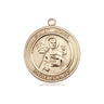 14kt Solid Gold St. John the Apostle Patron Saint Medal Pendant 3/4 x 5/8 inch by Bliss