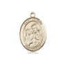 14kt Solid Gold St. Joseph Medium Medal Pendant 3/4 x 1/2 inch by Bliss Manufacturing