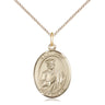 14kt Gold Filled St. Jude Thaddeus Patron Saint Medal Necklace 3/4 x 1/2 with 18 inch chain by Bliss