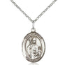 Sterling Silver St. Kilian Patron Saint Medal Necklace 3/4 inch with 18 inch Chain by Bliss Manufacturing