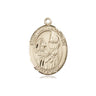 14kt Solid Gold St. Mary Magdalene Medium Catholic Patron Saint Medal Pendant by Bliss