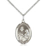 Sterling Silver St. Margaret Mary Alacoque Medal Necklace 3/4 x 1/2 inch with 18 inch Chain by Bliss