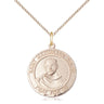 14kt Gold Filled St. Maximilian Kolbe Patron Saint Medal Necklace 3/4 x 5/8 with 18 inch Chain by Bliss