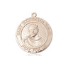 14kt Solid Gold St. Maximilian Kolbe Patron Saint Medal Pendant 3/4 x 5/8 by Bliss Manufacturing